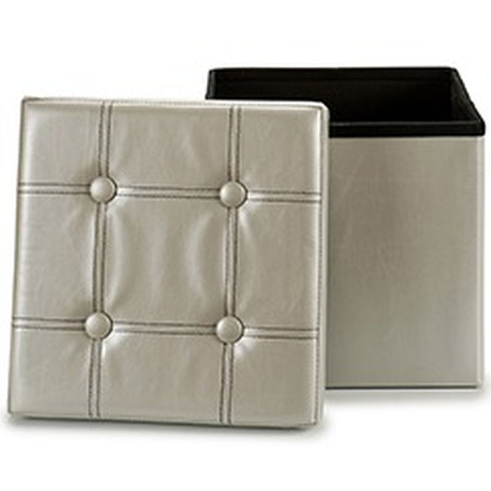 Puff Argintiu 31 x 31 x 31 cm (6 Unități)