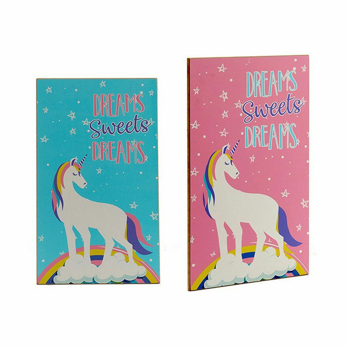 Tablou Lemn Unicorn 1 x 40 x 24 cm (24 Unități)