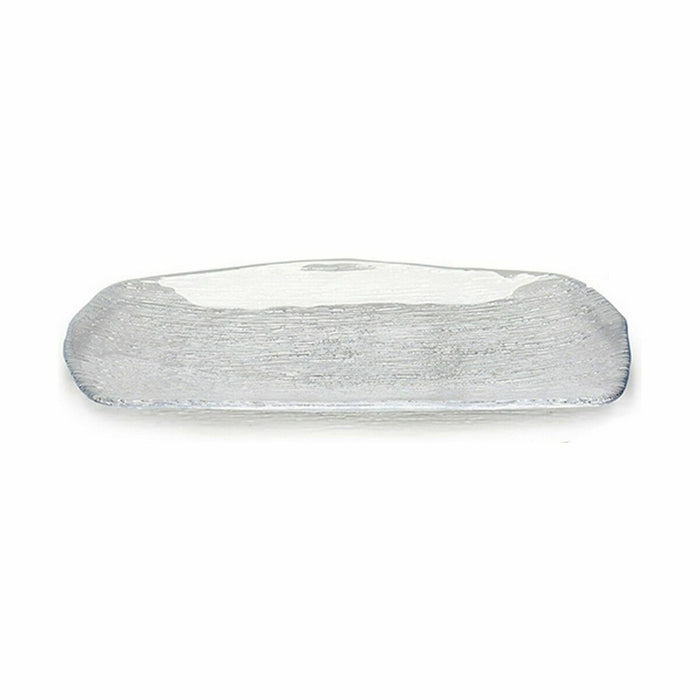 Platou pentru Servire Oasis Transparent Sticlă 24 x 3,5 x 37,5 cm (4 Unități)