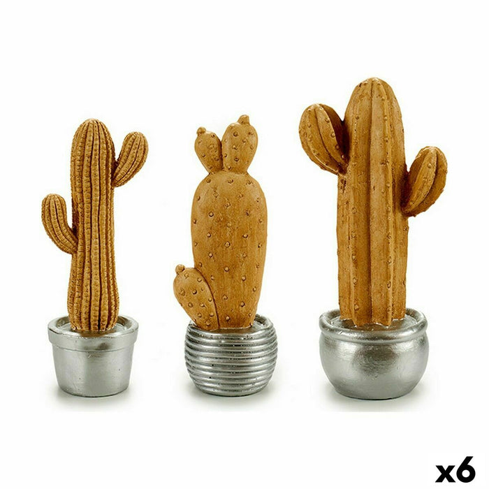 Figurină decorativă de grădină Cactus Rășină 15 x 41 x 16 cm (6 Unități)