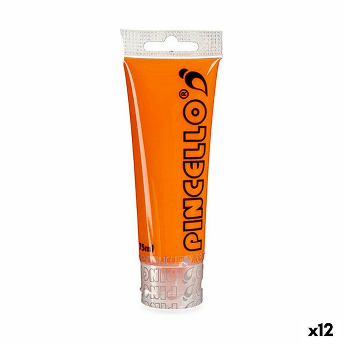 Vopsea acrilică 75 ml Portocaliu (12 Unități)