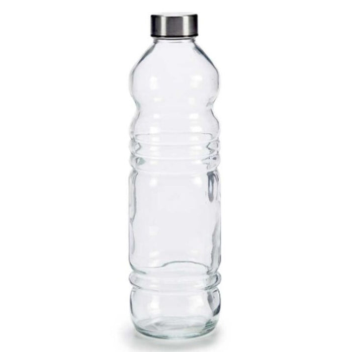 Sticlă din sticlă Transparent Argintiu Sticlă 1,1 L 8 x 31 x 8 cm (18 Unități)