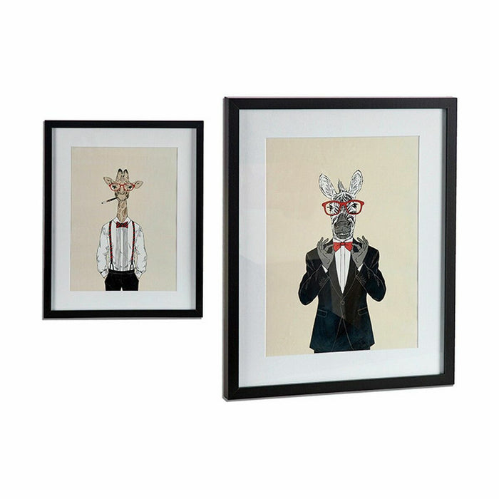 Tablou Multicolor Plăci aglomerate 43 x 3 x 53 cm (6 Unități)