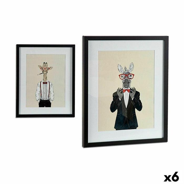 Tablou Multicolor Plăci aglomerate 43 x 3 x 53 cm (6 Unități)