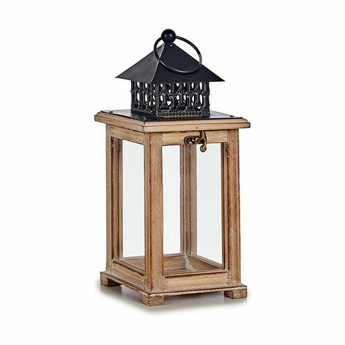 Lucerna Maro Negru Lemn Metal 13 x 29 x 13 cm (6 Unități)
