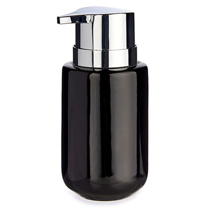 Dozator de Săpun Negru Argintiu Metal Ceramică 350 ml (6 Unități)
