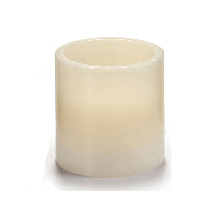 Lumânare LED Crem 7,5 x 7,5 x 7,5 cm (6 Unități)