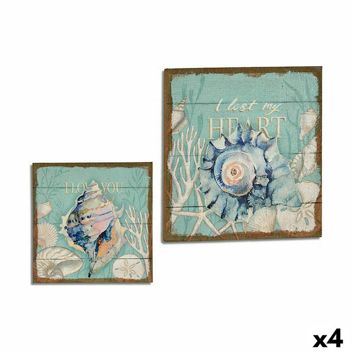 Pânză Scoică 50 x 3 x 50 cm (4 Unități)