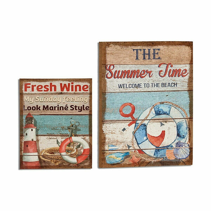 Pânză Marin 50 x 3 x 40 cm (4 Unități)