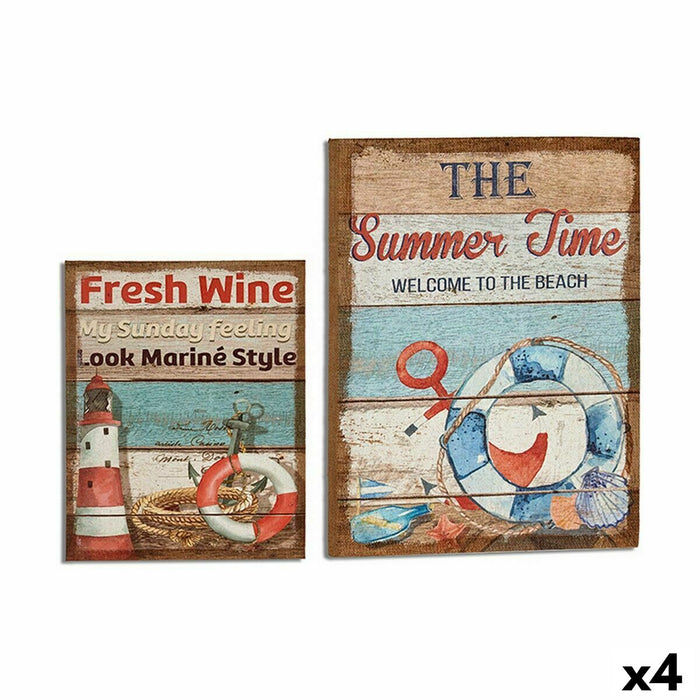 Pânză Marin 50 x 3 x 40 cm (4 Unități)