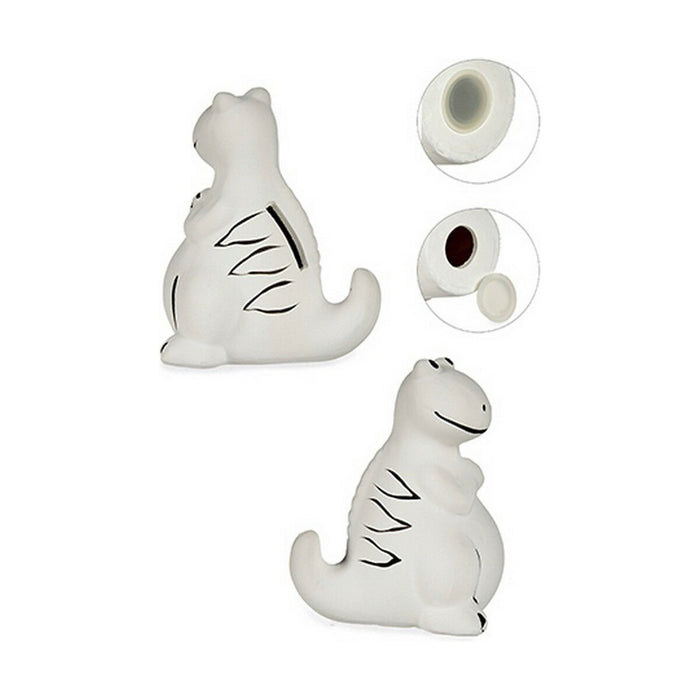 Piggy Bank pentru vopsit Dinozaur 8,5 x 13,2 x 11 cm Ceramică (12 Unități)