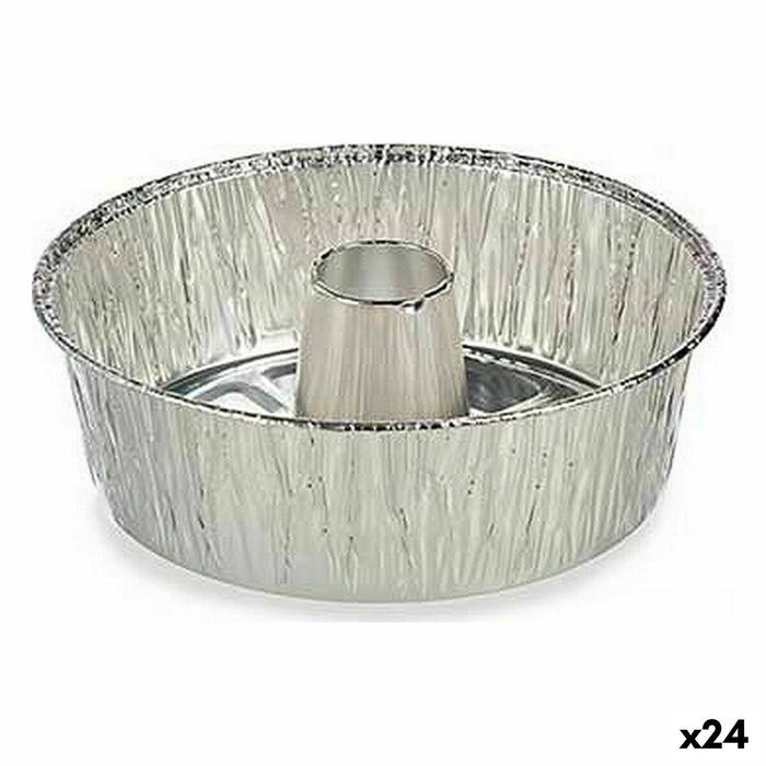 Set de vase pentru tort De unică folosință Inel Aluminiu 19,5 x 7 x 19,5 cm (24 Unități)