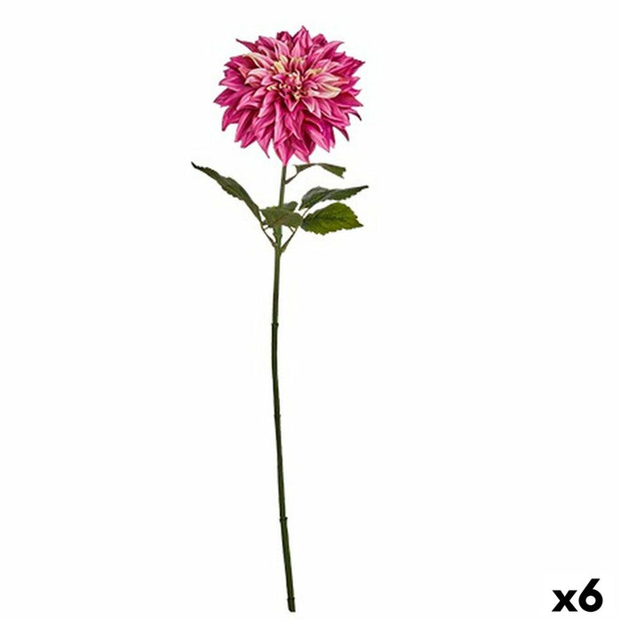 Floare decorativă Dalie Fucsia 16 x 74 x 16 cm (6 Unități)