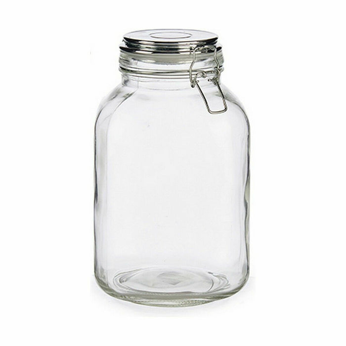Borcan Închidere ermetică Argintiu Metal 3 L 14 x 23,5 x 14 cm (6 Unități)