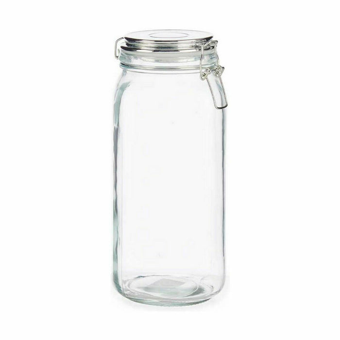 Borcan Închidere ermetică Argintiu Metal 2,1 L 11,3 x 26 x 11,3 cm (12 Unități)