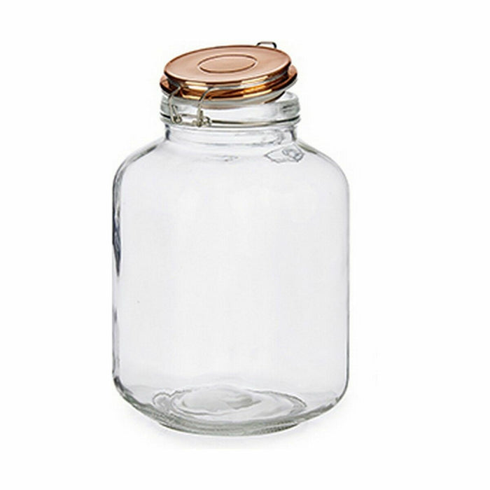 Borcan Închidere ermetică Cupru Metal 3 L 14 x 23,5 x 14 cm (6 Unități)