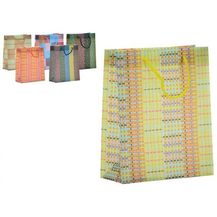 Geantă Dungi Plastic 7,5 x 22 x 18 cm (12 Unități)