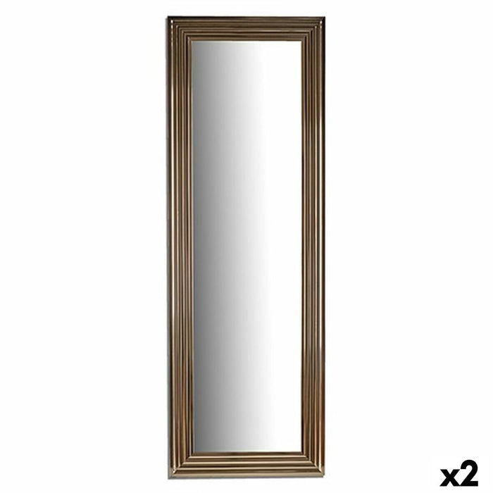 Oglindă de perete Dungi Auriu* Lemn Sticlă 53 x 154,3 x 3 cm (2 Unități)