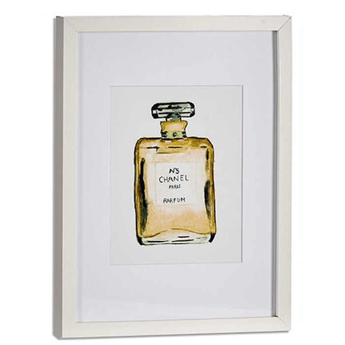 Tablou CH Nº5 Parfum Sticlă Plăci aglomerate 33 x 3 x 43 cm (6 Unități)