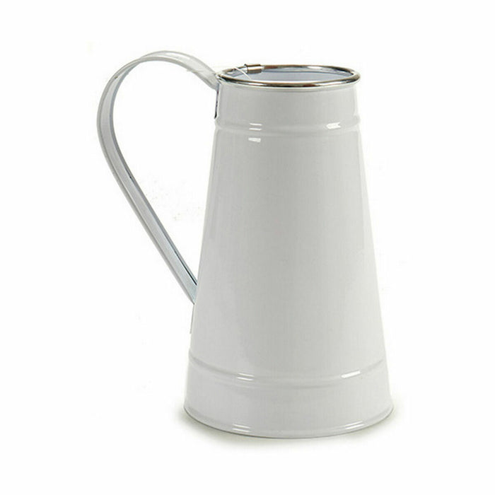 Ghiveci Ulcior pentru lapte Alb Argintiu Metal 17 x 18,5 x 11,3 cm (24 Unități)
