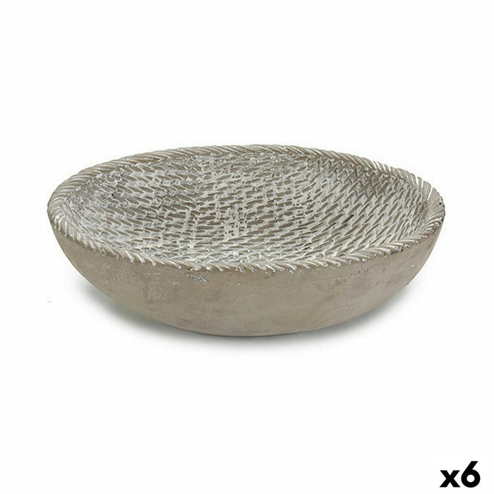 Farfurie pentru ghiveci Cu descărcare Gri 25,2 x 6,6 x 18,5 cm (6 Unități)