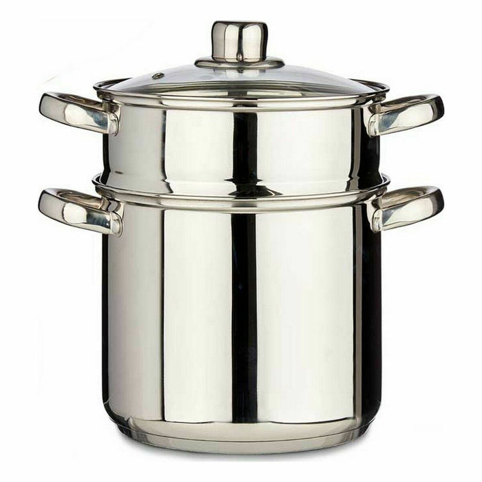 Steamer cu caserolă Sticlă 6 L (2 Unități)