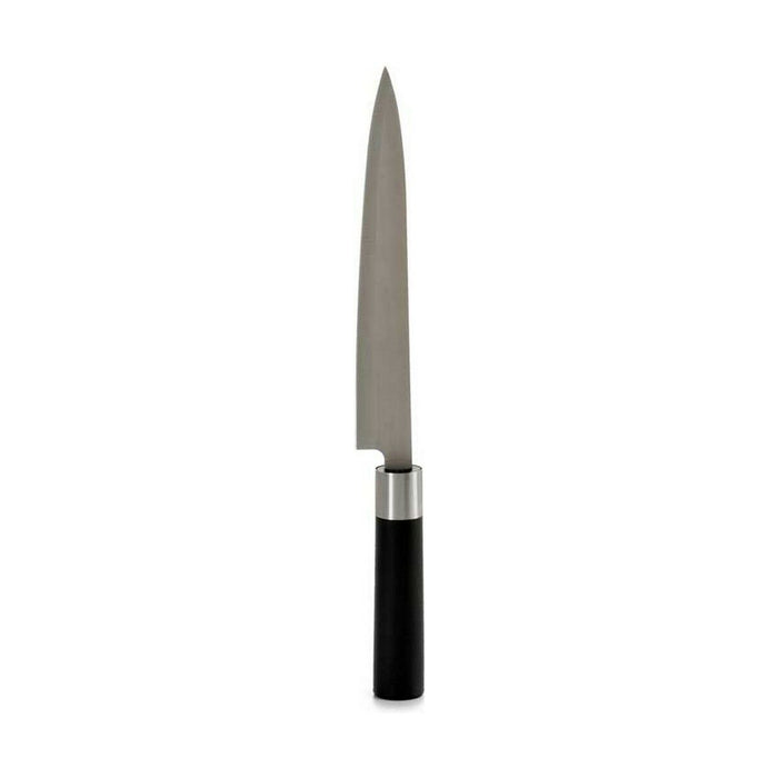 Cuțit de bucătărie 3,5 x 33,5 x 2,2 cm Argintiu Negru Oțel inoxidabil Plastic (12 Unități)