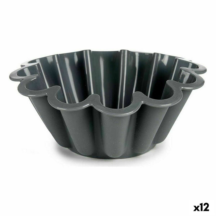 Formă pentru cremă de zahăr ars Înalt Silicon 1,5 L 24,5 x 8,5 x 24,5 cm (12 Unități)