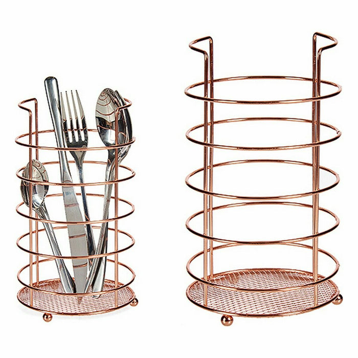 Curgător pentru tacâmuri Cupru Metal 11,5 x 20,5 x 11,5 cm (24 Unități)