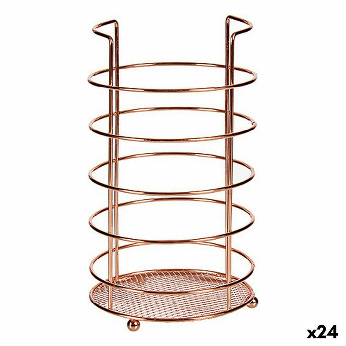 Curgător pentru tacâmuri Cupru Metal 11,5 x 20,5 x 11,5 cm (24 Unități)
