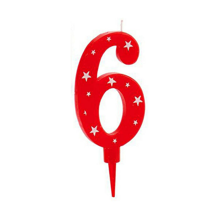 Lumânare Aniversare Numere 6 (12 Unități)