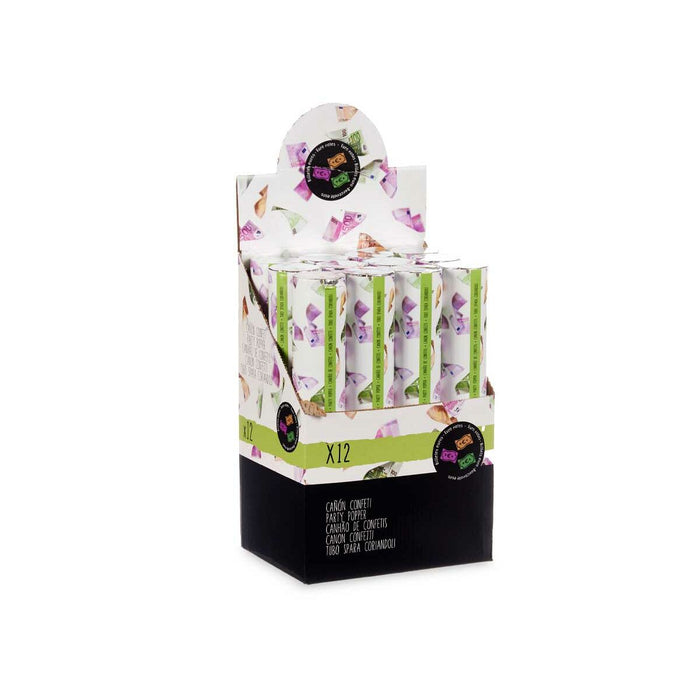Tun confetti Euros Multicolor Hârtie 5 x 29 x 5 cm (48 Unități)