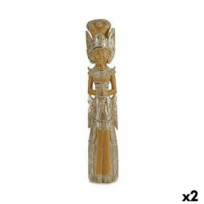 Figură Decorativă Buda Pălărie 92 cm Rășină (2 Unități)