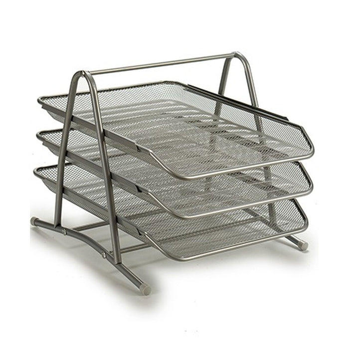 Tavă de clasificare Grilă Argintiu Metal 6 Unități 30 x 26 x 34,5 cm