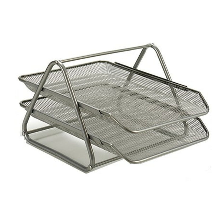 Tavă de clasificare Grilă Argintiu Metal 6 Unități 35,5 x 27,5 x 21 cm