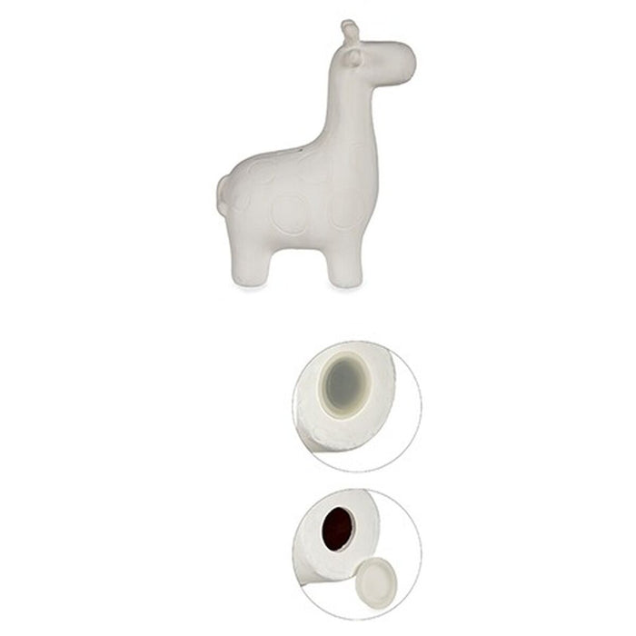 Piggy Bank pentru vopsit Girafă Ceramică 10,5 x 24,5 x 18,5 cm (12 Unități)