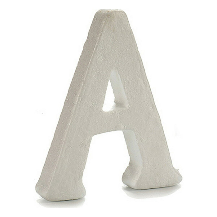 Litere ABCDEFGHI Alb polistiren 2 x 23 x 17 cm (9 Unități)