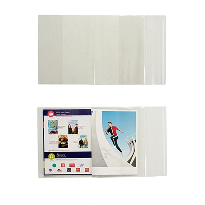 Copertă adezivă pentru cărți Transparent Plastic 30 x 53 cm (36 Unități)