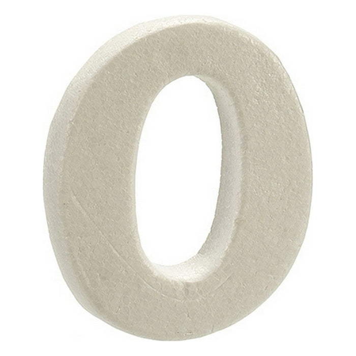 Numere Alb polistiren 2 x 15 x 10 cm (12 Unități)