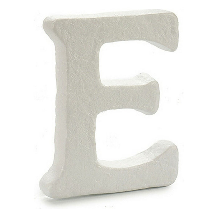 Literă E Alb polistiren 1 x 15 x 13,5 cm (12 Unități)