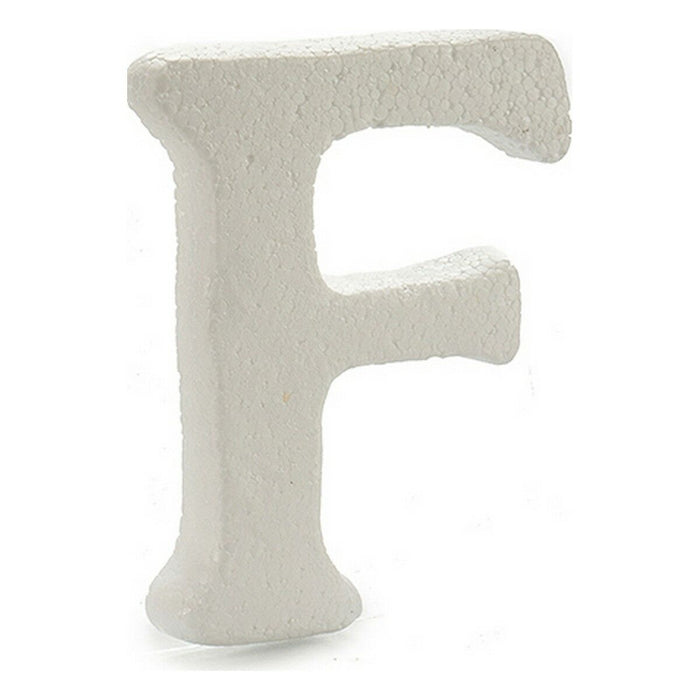 Literă F Alb polistiren 1 x 15 x 13,5 cm (12 Unități)