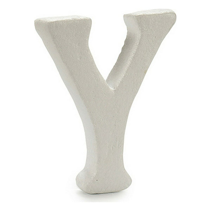 Literă Y Alb polistiren 1 x 15 x 13,5 cm (12 Unități)