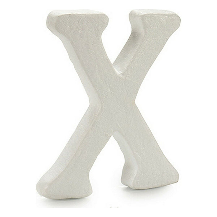 Literă X Alb polistiren 1 x 15 x 13,5 cm (12 Unități)