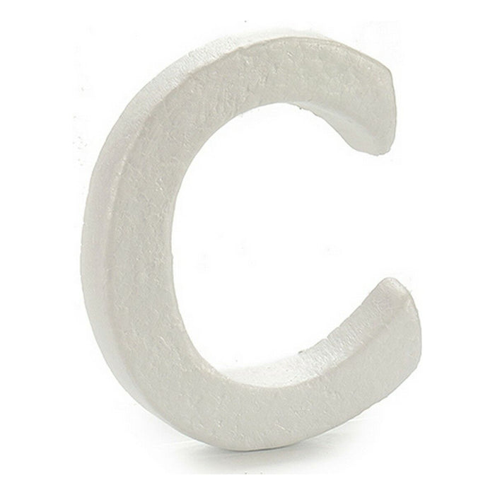 Literă C Alb polistiren 1 x 15 x 13,5 cm (12 Unități)