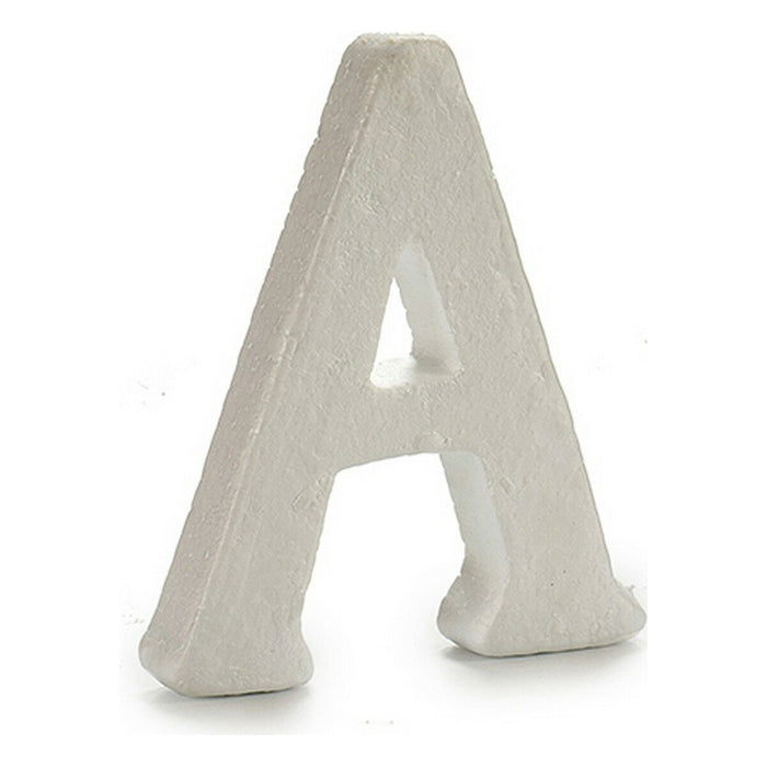 Literă A Alb polistiren 1 x 15 x 13,5 cm (12 Unități)