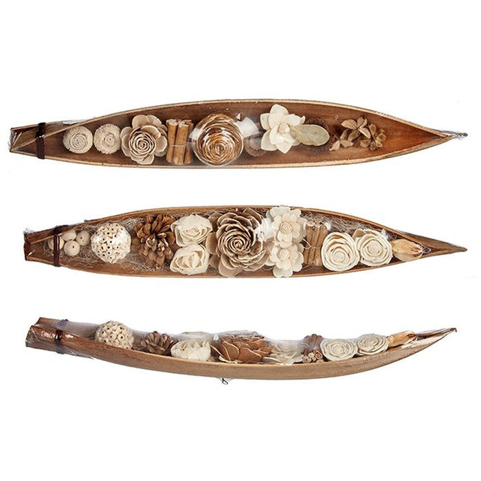 Decorațiune pentru Centrul Mesei Natural răchită 69 x 9,5 x 9 cm (12 Unități)