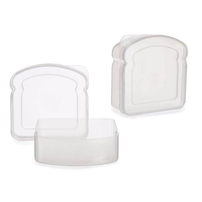 Cutie pentru Sandwich Transparent Plastic 12 x 4 x 12 cm (24 Unități)