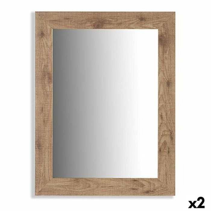 Oglindă de perete Maro Lemn Sticlă 66 x 85 x 2 cm (2 Unități)