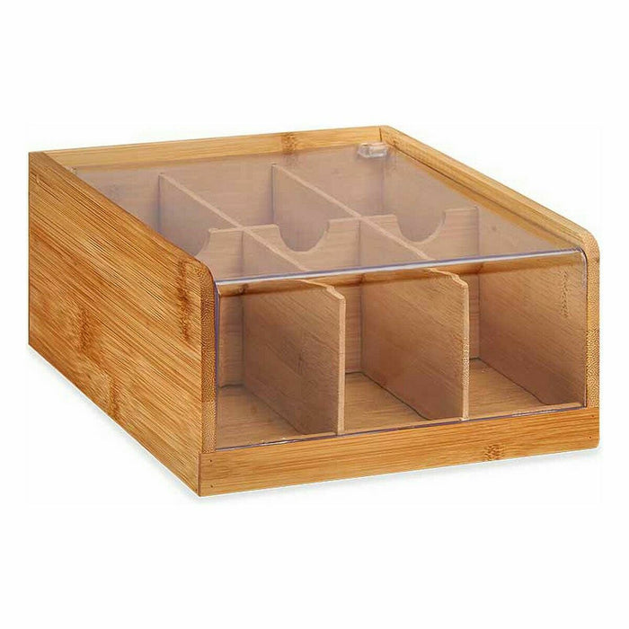 Organizator Ceai Bambus 22 x 10 x 20,5 cm (6 Unități)