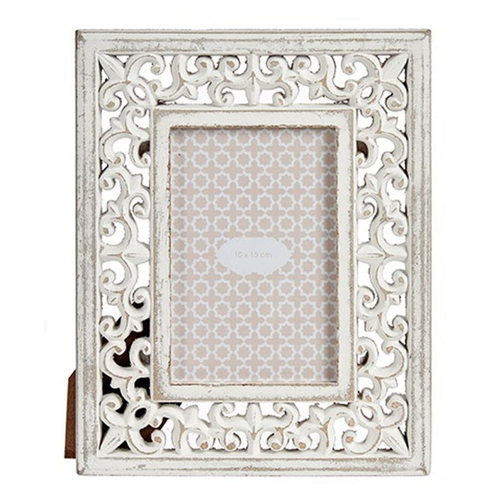Ramă Foto Alb Lemn MDF 19,6 x 24,5 x 1 cm (6 Unități)